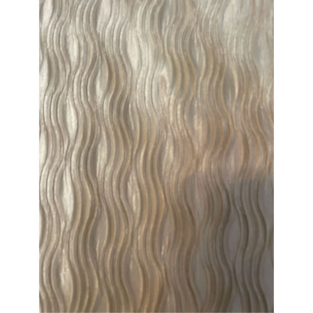 Blue Blush Beige Crinkled Cropped Button-Up with Black Crop Tank - Picture 7 of 7